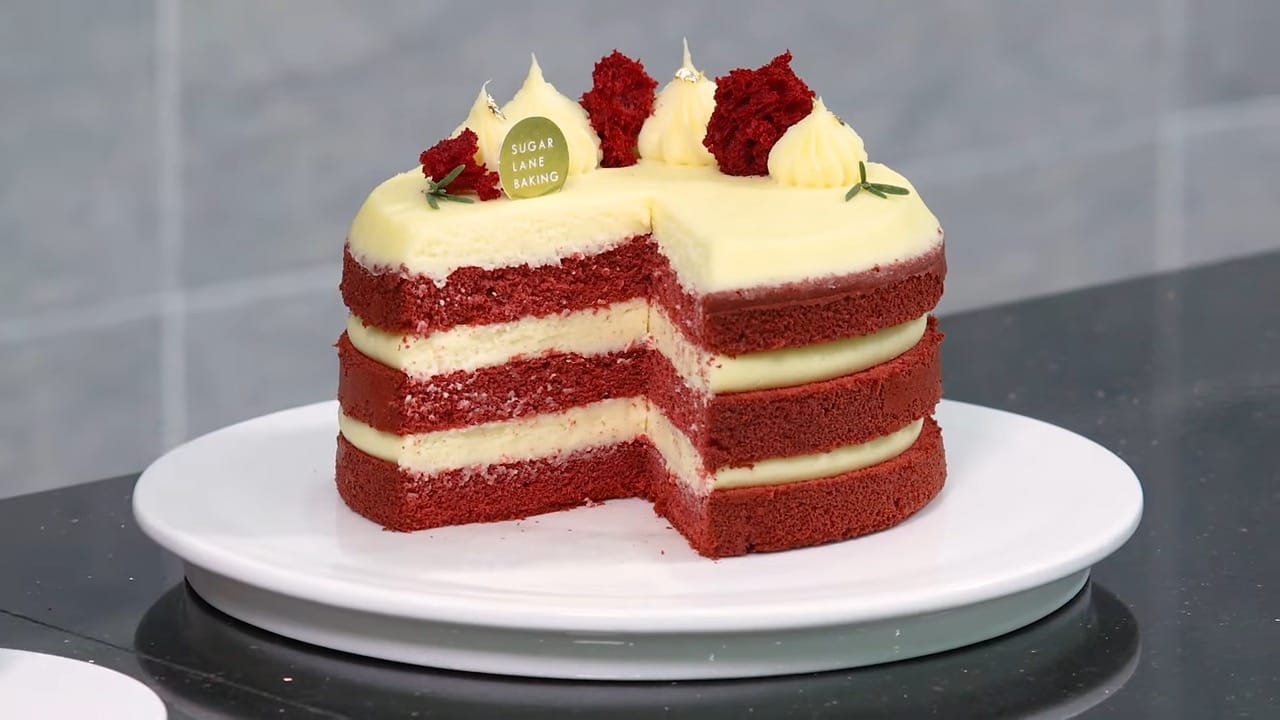 Moist Red Velvet Cake Recipe with Cream Cheese Frosting
